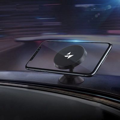 9. Wozinsky Magnetische Autohalterung für Armaturenbrett 360 Selbstklebend Schwarz (WMH-05)