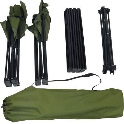 30. Faltbares Touristen-Set 3-in-1 Tisch und 2 Stühle Green Enero Camp