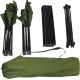 30. Faltbares Touristen-Set 3-in-1 Tisch und 2 Stühle Green Enero Camp