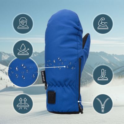 9. Meteor Orel XXS Winterhandschuhe Marineblau/Schwarz