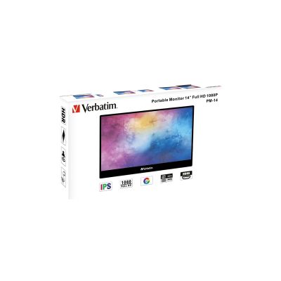 5. Verbatim 49590 Computermonitor 35,6 cm (14") 1920 x 1080 Pixel Full HD LCD Schwarz