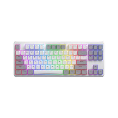 21. HATOR Rockfall 3 TKL Kabellose Tastatur Universal USB + RF + Bluetooth QWERTZ Englisch Weiß