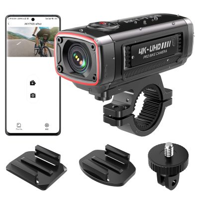 AKEEYO AKY-710S Sportkamera 4K-Videorekorder für Motorradlenker - Schwarz