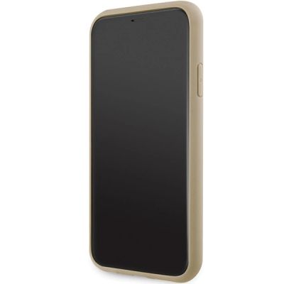 5. Guess GUHCN61HG4SGD Hülle für iPhone 11 / Xr – Gold Glitter Script Big 4G