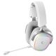 6. Rampage RETSU Kopfhörer, kabellos, On-Ear, Bluetooth 2,4 GHz, RGB, Weiß