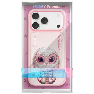 7. Nimmy Cool&Cute 2.0 Hasenhülle für iPhone 17 Pro – Rosa