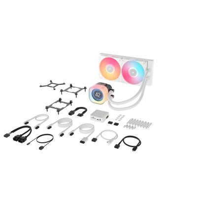4. Corsair iCUE LINK TITAN 240 RX LCD Prozessor All-in-One Flüssigkeitskühler 12 cm Weiß 1 Stück.