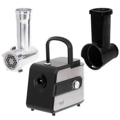 11. Adler AD 4813 2000W Fleischwolf, Schwarz, Silber