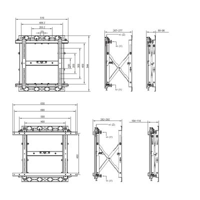 5. Statten Sie sich mit einem 19"-55"/1TFT Popout 1Joint 50Kg sw lite Wandmontage-Einzelhandelsgerät aus