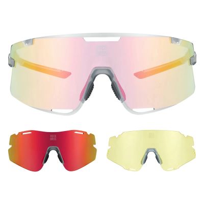 2. Rockbros SP338 ROAD TO SKY Radbrille mit Wechselgläsern – Grau