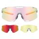 2. Rockbros SP338 ROAD TO SKY Radbrille mit Wechselgläsern – Grau