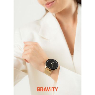 4. Smartwatch Gravity Gold Strap + Bracelet GT11-3