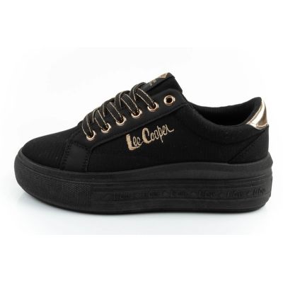 2. Lee Cooper Damen-Sportschuhe, modische Sneaker in Schwarz, bequem