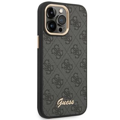 4. Guess GUHCP14XHG4SHK iPhone 14 Pro Max 6,7 "schwarz / schwarze Hartschale 4G Vintage Gold Logo