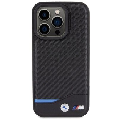 3. BMW Leder-Carbon-Hülle für iPhone 15 Pro – schwarz