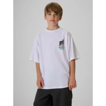 Normales bedrucktes Jungen-T-Shirt 4F 4FJKAW26TTSHM4457-10S