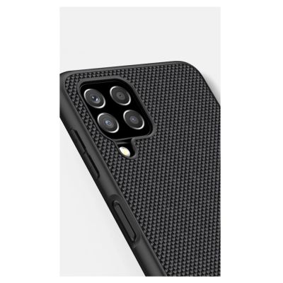 10. Nillkin Textured Case robuste, verstärkte Hülle mit Gelrahmen und Nylonrückseite für Samsung Galaxy A22 4G schwarz