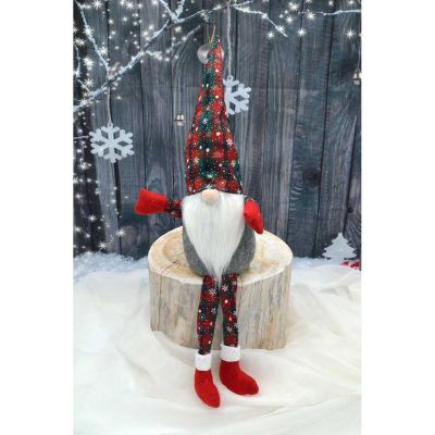 9. Dekorative Elster 30+20CM Grün Roter Stiel