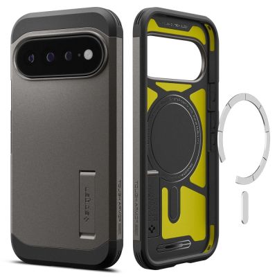 2. Spigen Tough Armor Mag MagSafe Hülle für Google Pixel 11 Pro XL – Dunkelgrau