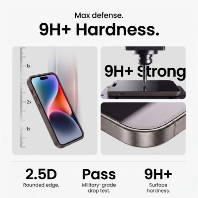 3. Tech-Protect Easy Set+ 2er-Pack Schutzglas für Display und Linse für iPhone 18 Pro