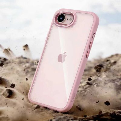 7. Tech-Protect Magmat Hülle für iPhone 16e / 17e – Transparentes Rosa