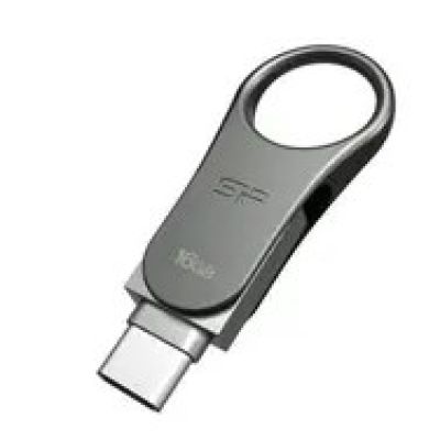 9. Pendrive Silicon Power Mobile C80 16GB USB 3.1/Type-C Silber
