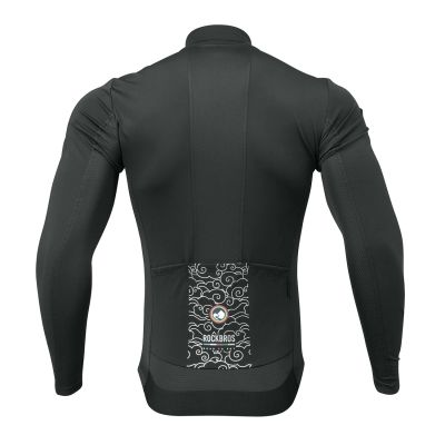 2. Rockbros TLWT001 ROAD TO SKY winddichtes, isoliertes Radtrikot, Größe M, schwarz