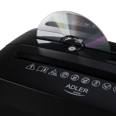 17. ADLER AD 1037b Aktenvernichter schwarz
