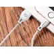 2. Dudao USB-/ Lightning Kabel 2,4 A 1 m weiß (L4L 1 m weiß)