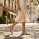 12. Damen-Sandalen in Metallic-Beige, Modell Rieker 47078-90
