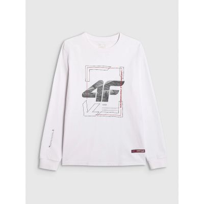 7. Herren Langarmshirt mit Print, regulär, Größe 4F 4FRAW25TLONM606-10S