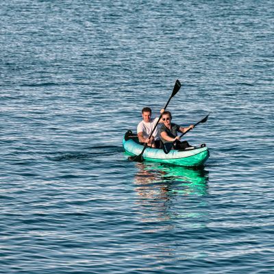 18. VIRTUFIT KAJAK 335 – TÜRKIS – MIT KAJAKSITZEN UND TRAGETASCHE