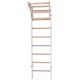 21. Turn-Wandbarren aus Holz und Metall mit 4 Griffen und passender Holzbank, 211 W