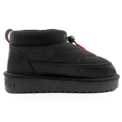 4. D.Franklin Damen Schneestiefel Winter Modische Isolierte Stiefeletten Schwarz