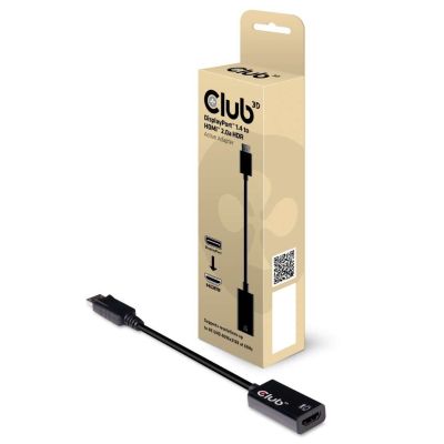 2. CLUB3D DisplayPort 1.4 zu HDMI 2.0b HDR Aktivadapter