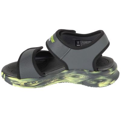 2. Skechers S-Lights: Sola Glow Sandale - Fusion Brights 407032L-CCBK Grau 28