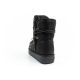 5. D.Franklin Damen Winter Schneestiefel, modisches Fellfutter, Schwarz