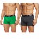 Puma Herren-Boxershorts, 2er-Pack, grün-grau, bequeme Baumwolle