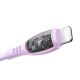 4. Joyroom S-A59 Vibrant Series 3A USB-A - Lightning Kabel 1,2 m - lila