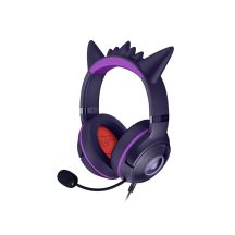 Razer Kraken Kitty V2 Kabelgebundenes Over-Ear-Headset mit Mikrofon und Geräuschunterdrückung, Gengar Edition