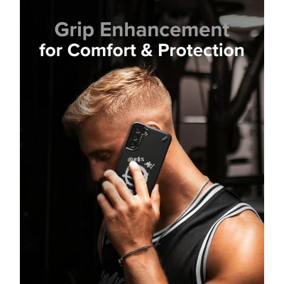 4. Ringke Onyx Design Durable Cover Case für Samsung Galaxy S22+ (S22 Plus) schwarz (Graffiti) ()