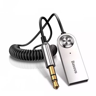 8. Baseus BA01 Bluetooth 5.0 Audioempfängerkabel AUX-Klinke Audioadapter schwarz (CABA01-01)