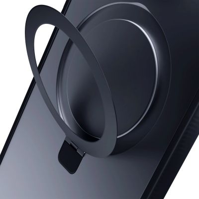 7. 3mk Smoke Case Mag&Stand Hülle für Apple iPhone 15 plus – Schwarz