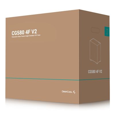 4. DeepCool CG580 4F V2 Midi-Tower-Gehäuse R-CG580-BKADA4-G-2 Schwarz