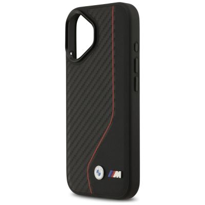6. BMW M Carbon Line & Logo MagSafe Case für iPhone 17 – Rot