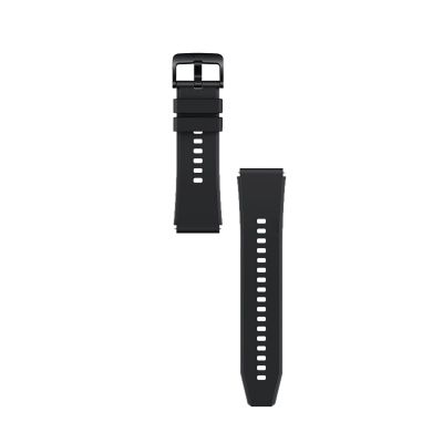 5. Silikonarmband für Huawei Watch GT 2 / 3 / 4 / 2 Pro / 3 Pro / 4 Pro / GT 2e - Schwarz