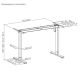 2. ERGO OFFICE ELEKTRISCHER SCHREIBTISCH, HÖHENVERSTELLBAR BIS 1160 MM, MAX. 80 KG, OHNE TISCHPLATTE FÜR ARBEIT IM SITZEN UND STEHEN, WEISS ER-400 W