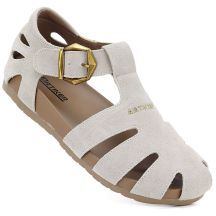 Beige Damen-Ledersandalen Artiker 58C0328