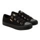 Lee Cooper Damen-Sportschuhe, stylische Sneaker aus Stoff, schwarz