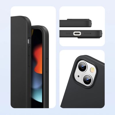 6. Ugreen Protective Silicone Case gummierte flexible Silikonhülle für iPhone 13 mini schwarz